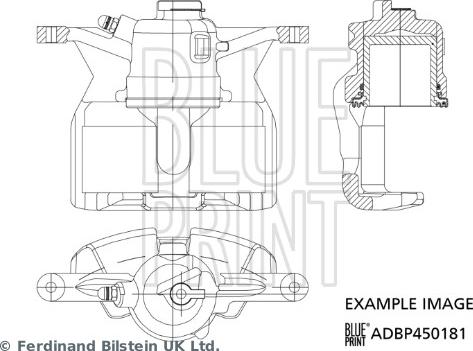 Blue Print ADBP450181 - Гальмівний супорт autocars.com.ua