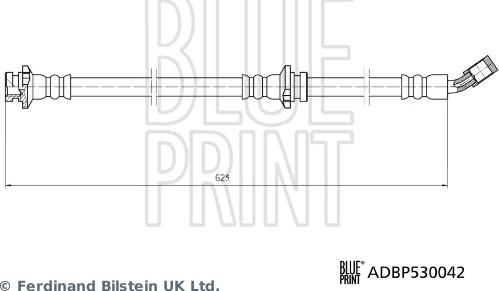 Blue Print ADBP530042 - Гальмівний шланг autocars.com.ua