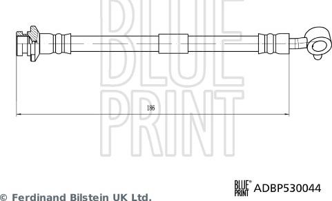 Blue Print ADBP530044 - Гальмівний шланг autocars.com.ua