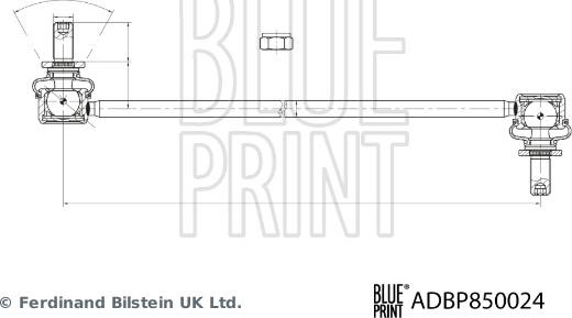 Blue Print ADBP850024 - Тяга / стійка, стабілізатор autocars.com.ua