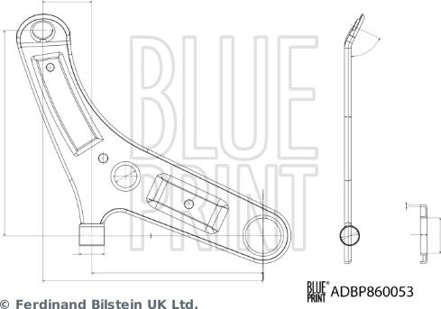 Blue Print ADBP860053 - Важіль незалежної підвіски колеса autocars.com.ua