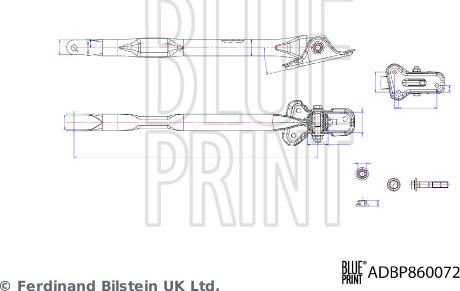 Blue Print ADBP860072 - Важіль незалежної підвіски колеса autocars.com.ua