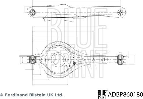Blue Print ADBP860180 - Рычаг подвески колеса autodnr.net
