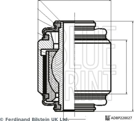 Blue Print ADBP860194 - Шаровая опора, несущий / направляющий шарнир avtokuzovplus.com.ua