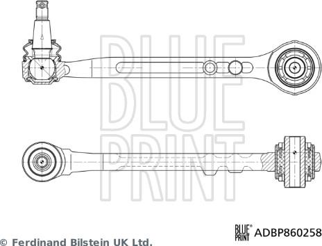 Blue Print ADBP860258 - Важіль незалежної підвіски колеса autocars.com.ua