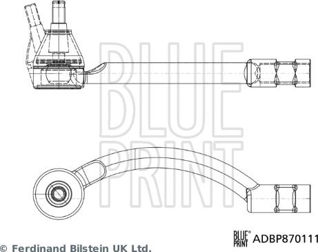 Blue Print ADBP870111 - Наконечник рульової тяги, кульовий шарнір autocars.com.ua
