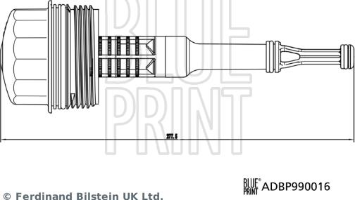 Blue Print ADBP990016 - Крышка, корпус масляного фильтра avtokuzovplus.com.ua