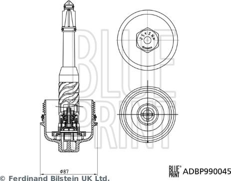 Blue Print ADBP990045 - Кришка, корпус масляного фільтра autocars.com.ua