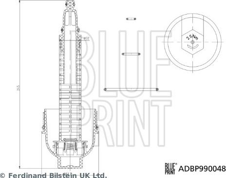 Blue Print ADBP990048 - Кришка, корпус масляного фільтра autocars.com.ua