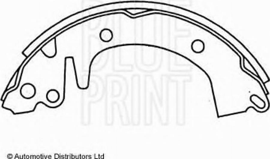 Blue Print ADC44102 - Комплект тормозных колодок, барабанные avtokuzovplus.com.ua