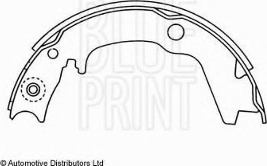 Blue Print ADC44121 - Комплект тормозных колодок, барабанные avtokuzovplus.com.ua