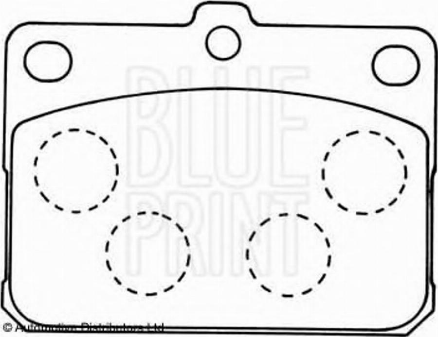 Blue Print ADC44202 - Тормозные колодки, дисковые, комплект avtokuzovplus.com.ua