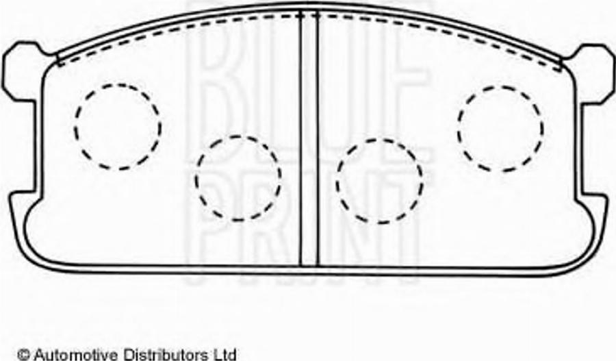 Blue Print ADC44204 - Тормозные колодки, дисковые, комплект avtokuzovplus.com.ua