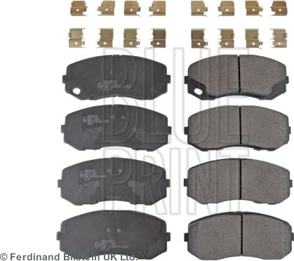 Blue Print ADC44274 - Гальмівні колодки, дискові гальма autocars.com.ua