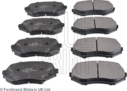 Blue Print ADC44282 - Гальмівні колодки, дискові гальма autocars.com.ua