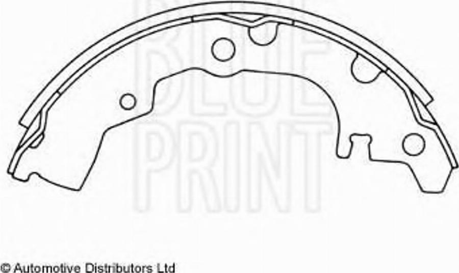 Blue Print ADD64106 - Комплект тормозных колодок, барабанные avtokuzovplus.com.ua