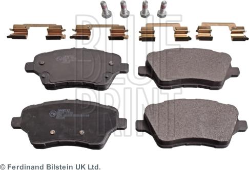 Blue Print ADF124207 - Гальмівні колодки, дискові гальма autocars.com.ua