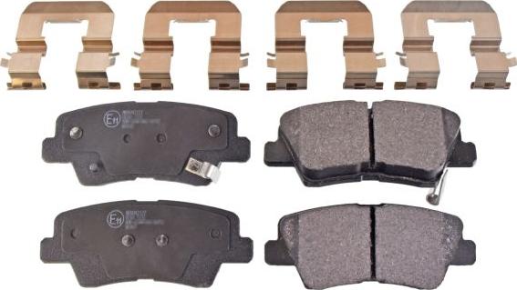 Blue Print ADG042127 - Гальмівні колодки, дискові гальма autocars.com.ua