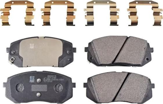 Blue Print ADG042170 - Гальмівні колодки, дискові гальма autocars.com.ua