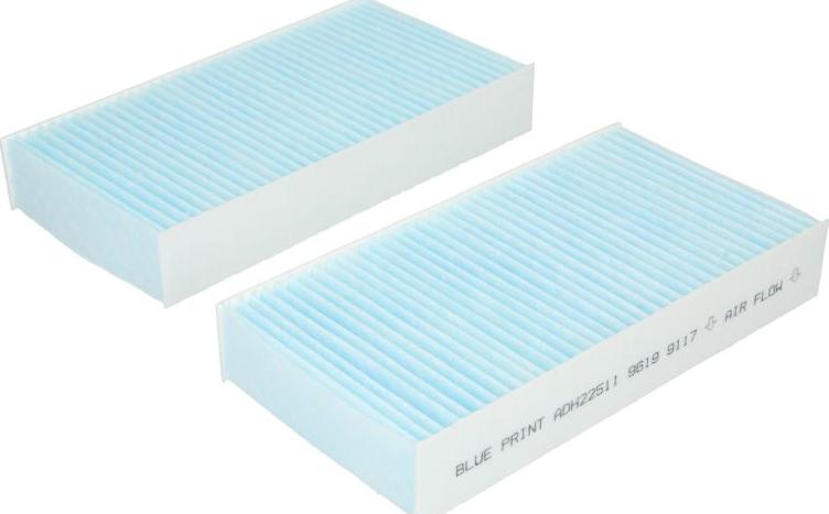 Blue Print ADH22511 - Фільтр, повітря у внутрішній простір autocars.com.ua