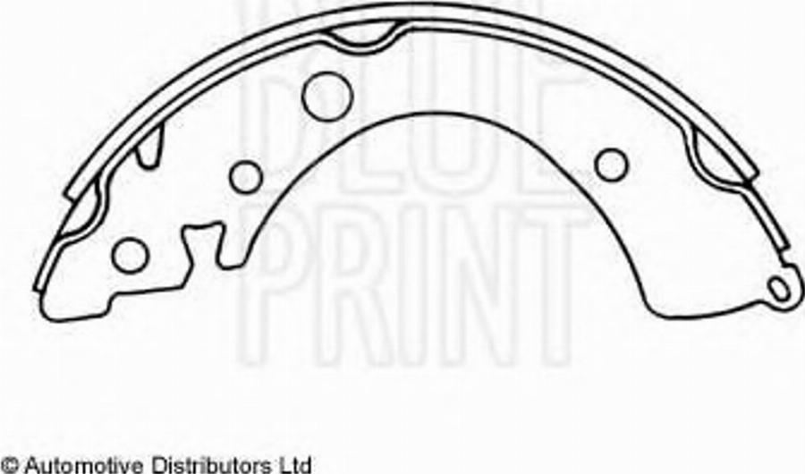 Blue Print ADH24107 - Комплект тормозных колодок, барабанные avtokuzovplus.com.ua