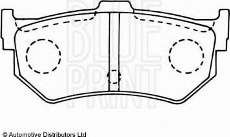 Blue Print ADH24208 - Тормозные колодки, дисковые, комплект avtokuzovplus.com.ua