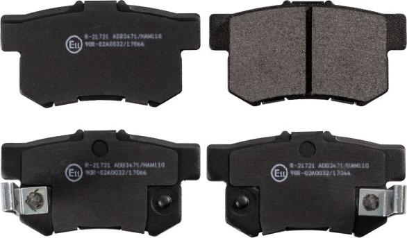 Blue Print ADH24247 - Гальмівні колодки, дискові гальма autocars.com.ua