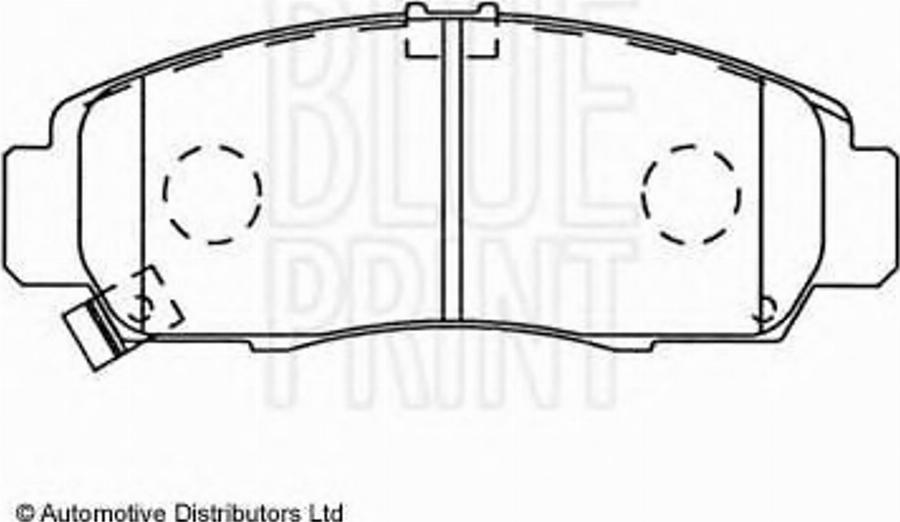 Blue Print ADH24259 - Гальмівні колодки, дискові гальма autocars.com.ua