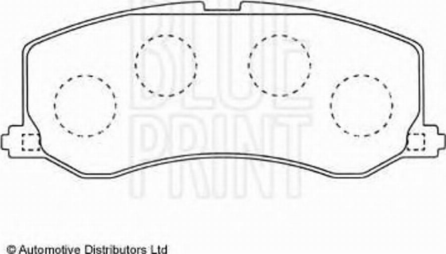 Blue Print ADK84215 - Тормозные колодки, дисковые, комплект avtokuzovplus.com.ua