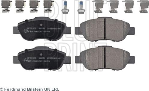 Blue Print ADL144240 - Гальмівні колодки, дискові гальма autocars.com.ua