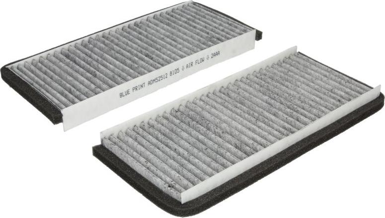 Blue Print ADM52512 - Фільтр, повітря у внутрішній простір autocars.com.ua