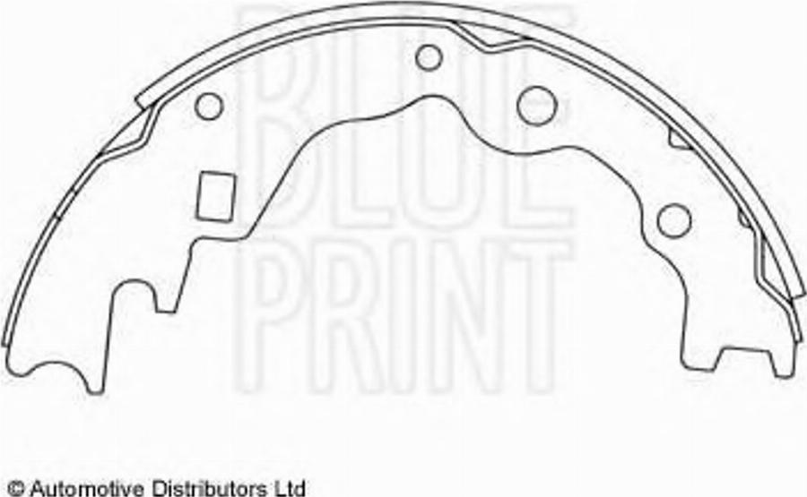 Blue Print ADM54112 - Комплект гальм, барабанний механізм autocars.com.ua