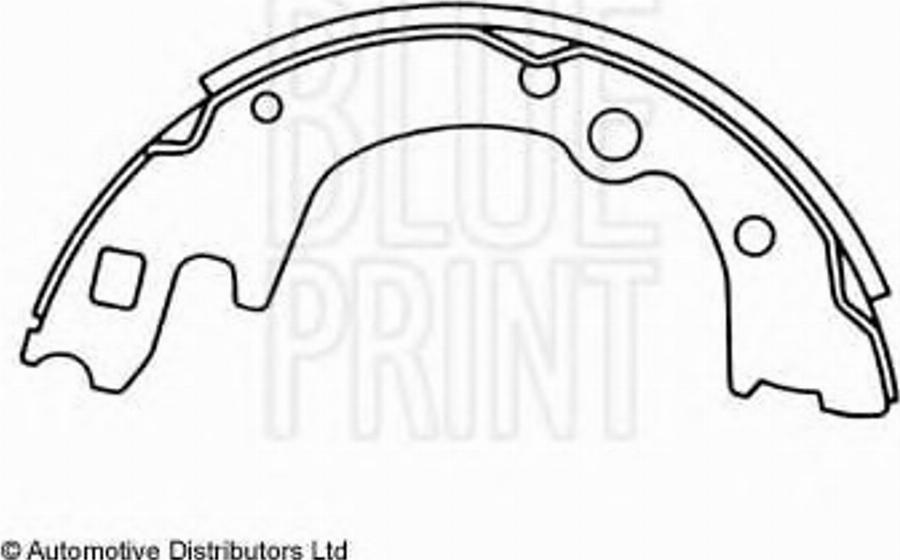 Blue Print ADM54121 - Комплект тормозных колодок, барабанные avtokuzovplus.com.ua