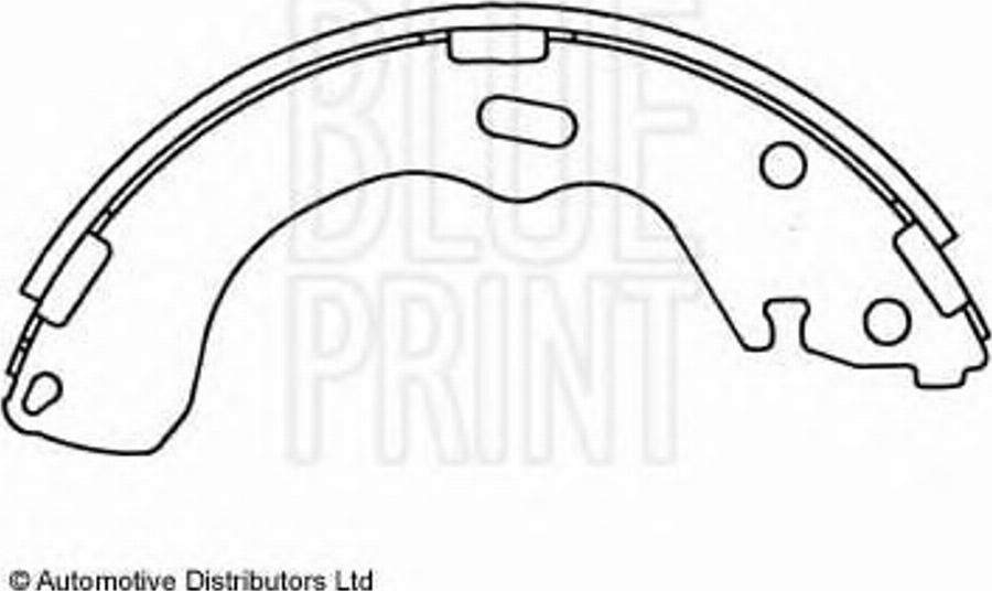 Blue Print ADM54125 - Комплект тормозных колодок, барабанные avtokuzovplus.com.ua