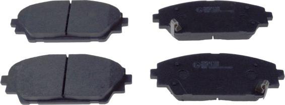 Blue Print ADM542108 - Гальмівні колодки, дискові гальма autocars.com.ua