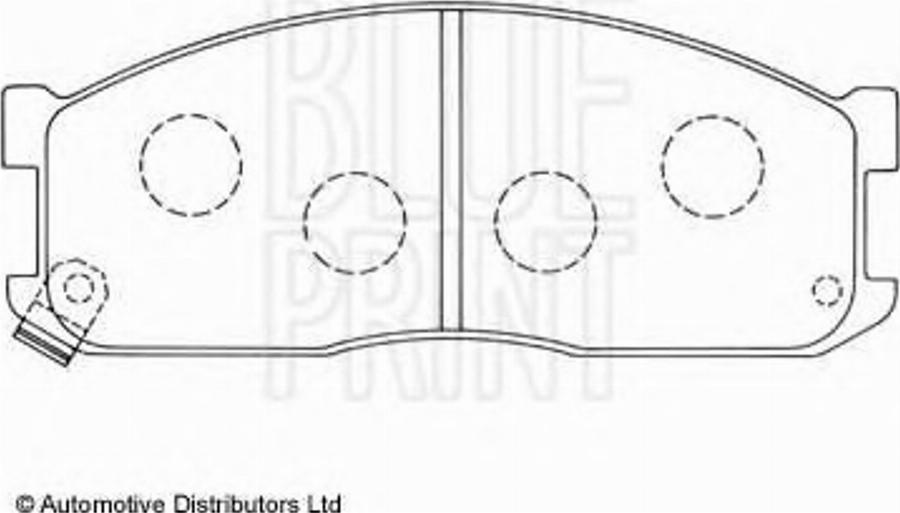 Blue Print ADM54216 - Тормозные колодки, дисковые, комплект avtokuzovplus.com.ua