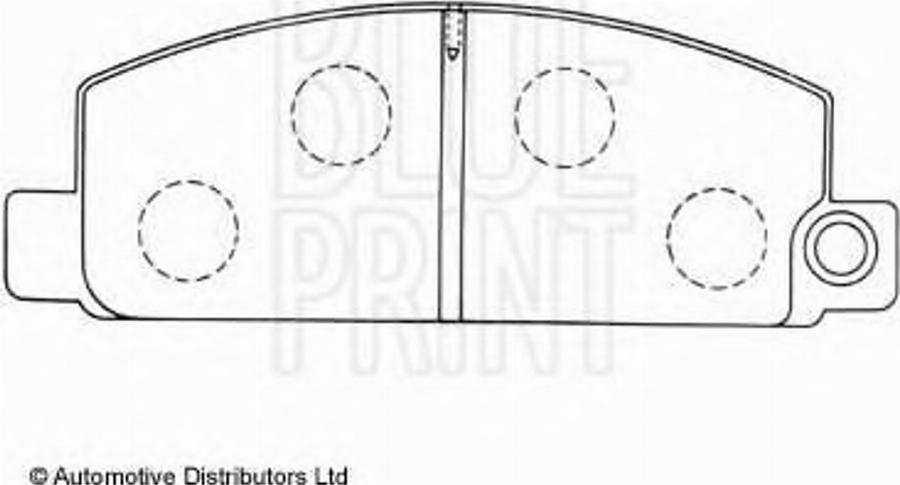 Blue Print ADM54220 - Тормозные колодки, дисковые, комплект avtokuzovplus.com.ua