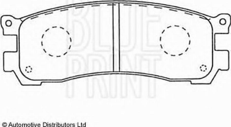 Blue Print ADM54236 - Гальмівні колодки, дискові гальма autocars.com.ua