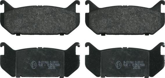 Blue Print ADM54293 - Гальмівні колодки, дискові гальма autocars.com.ua