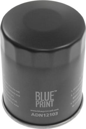 Blue Print ADN12103 - Масляний фільтр autocars.com.ua