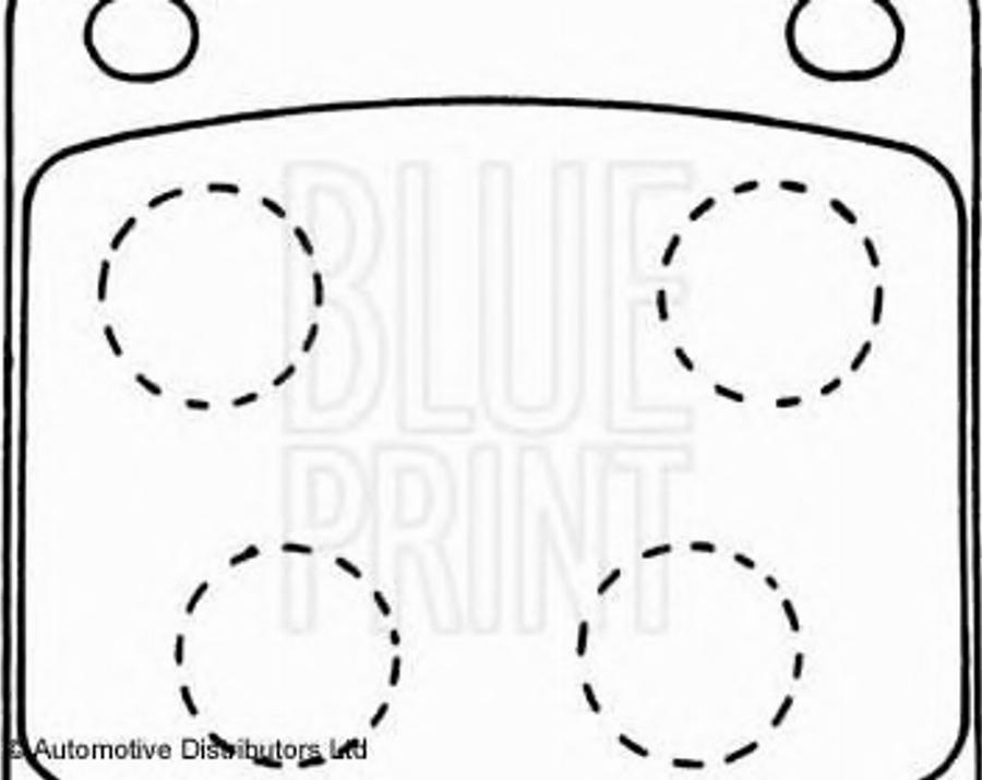 Blue Print ADN14203 - Тормозные колодки, дисковые, комплект avtokuzovplus.com.ua