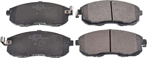 Blue Print ADN142140 - Гальмівні колодки, дискові гальма autocars.com.ua