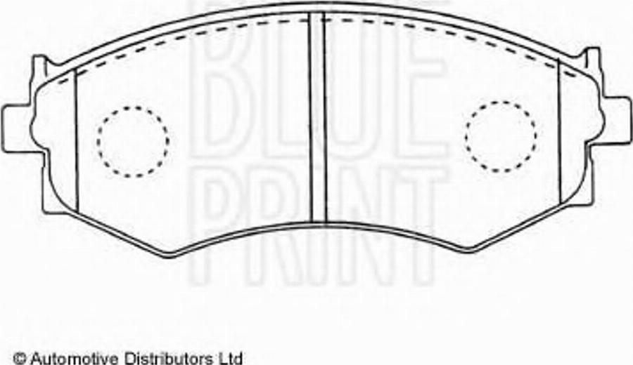 Blue Print ADN14229 - Тормозные колодки, дисковые, комплект autodnr.net