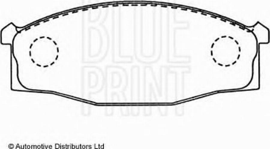 Blue Print ADN14232 - Тормозные колодки, дисковые, комплект avtokuzovplus.com.ua