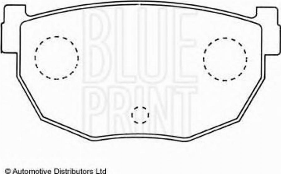 Blue Print ADN14240 - Тормозные колодки, дисковые, комплект avtokuzovplus.com.ua