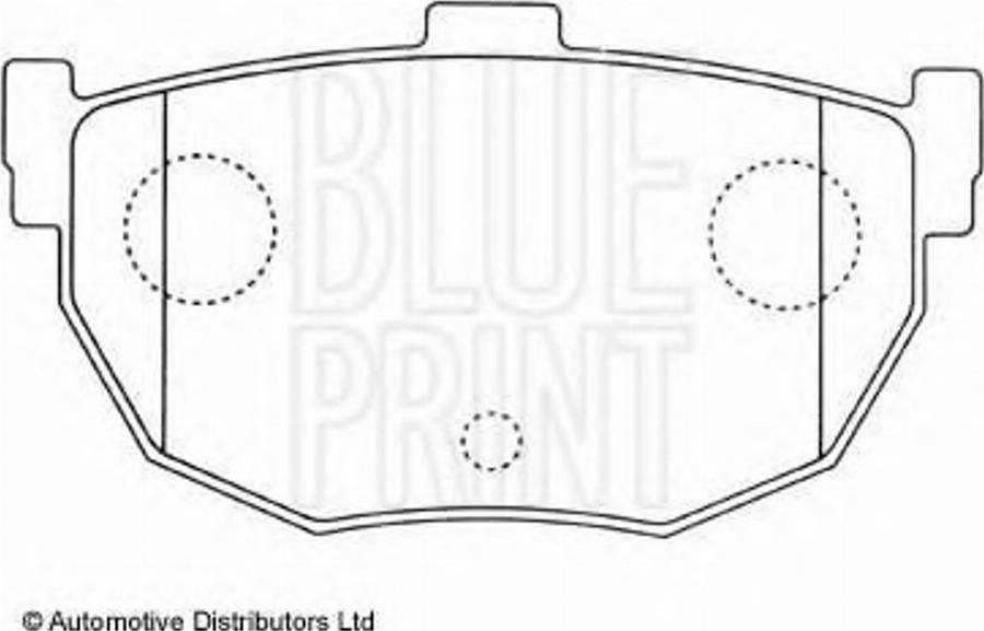 Blue Print ADN14258 - Тормозные колодки, дисковые, комплект autodnr.net