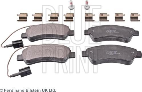 Blue Print ADP154211 - Гальмівні колодки, дискові гальма autocars.com.ua