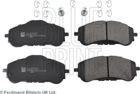 Blue Print ADP154253 - Гальмівні колодки, дискові гальма autocars.com.ua