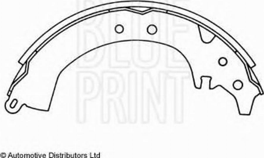 Blue Print ADT34106 - Комплект тормозных колодок, барабанные autodnr.net