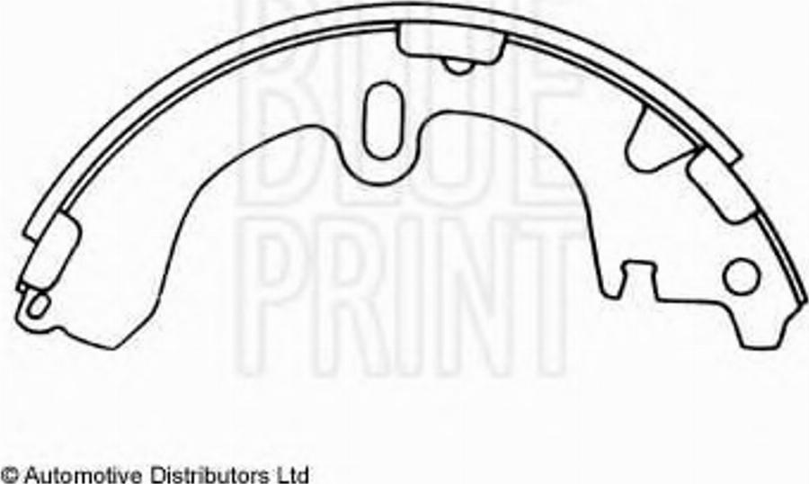 Blue Print ADT34109 - Комплект гальм, барабанний механізм autocars.com.ua